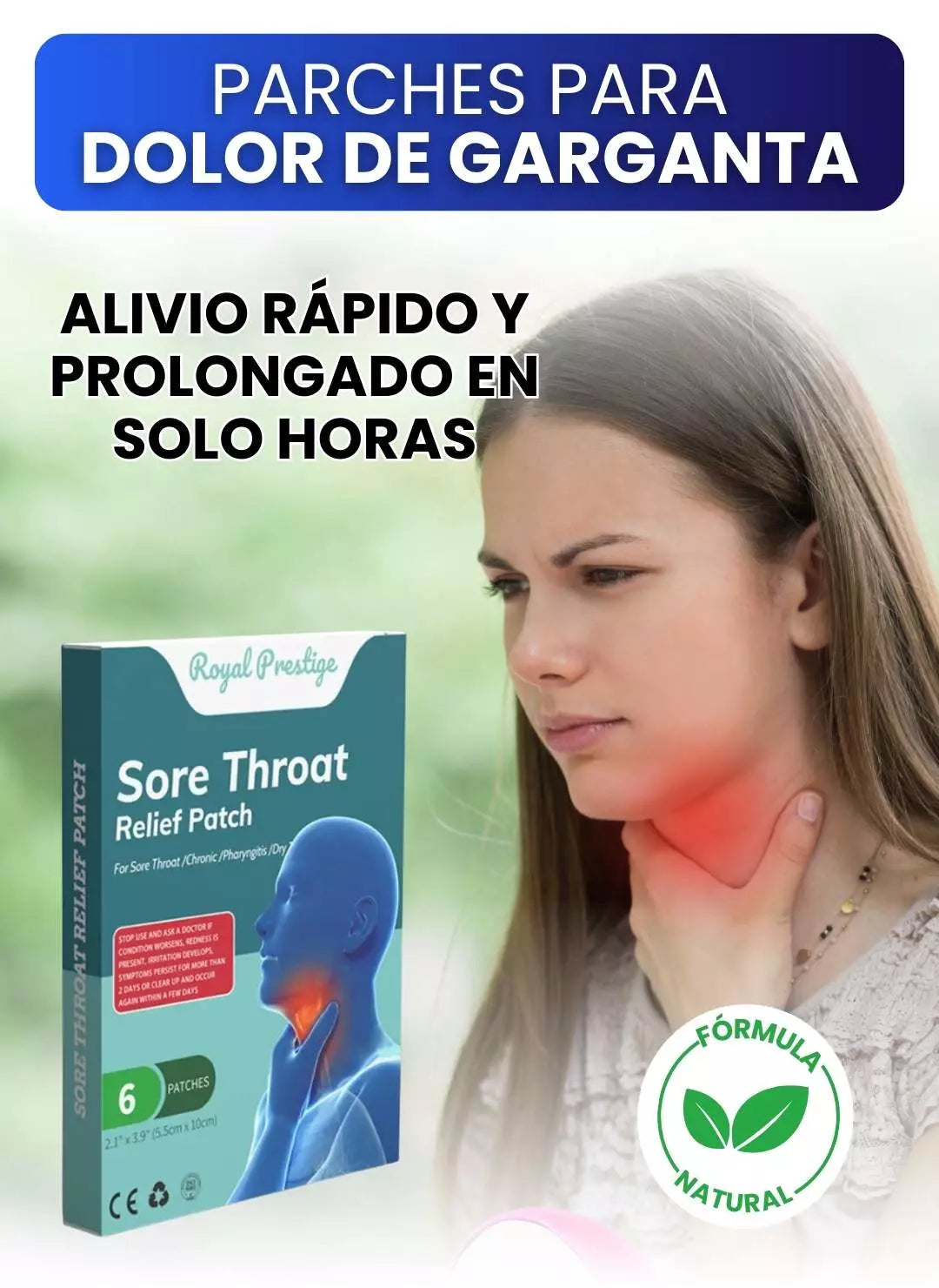 PARCHES PARA EL DOLOR DE GARGANTA