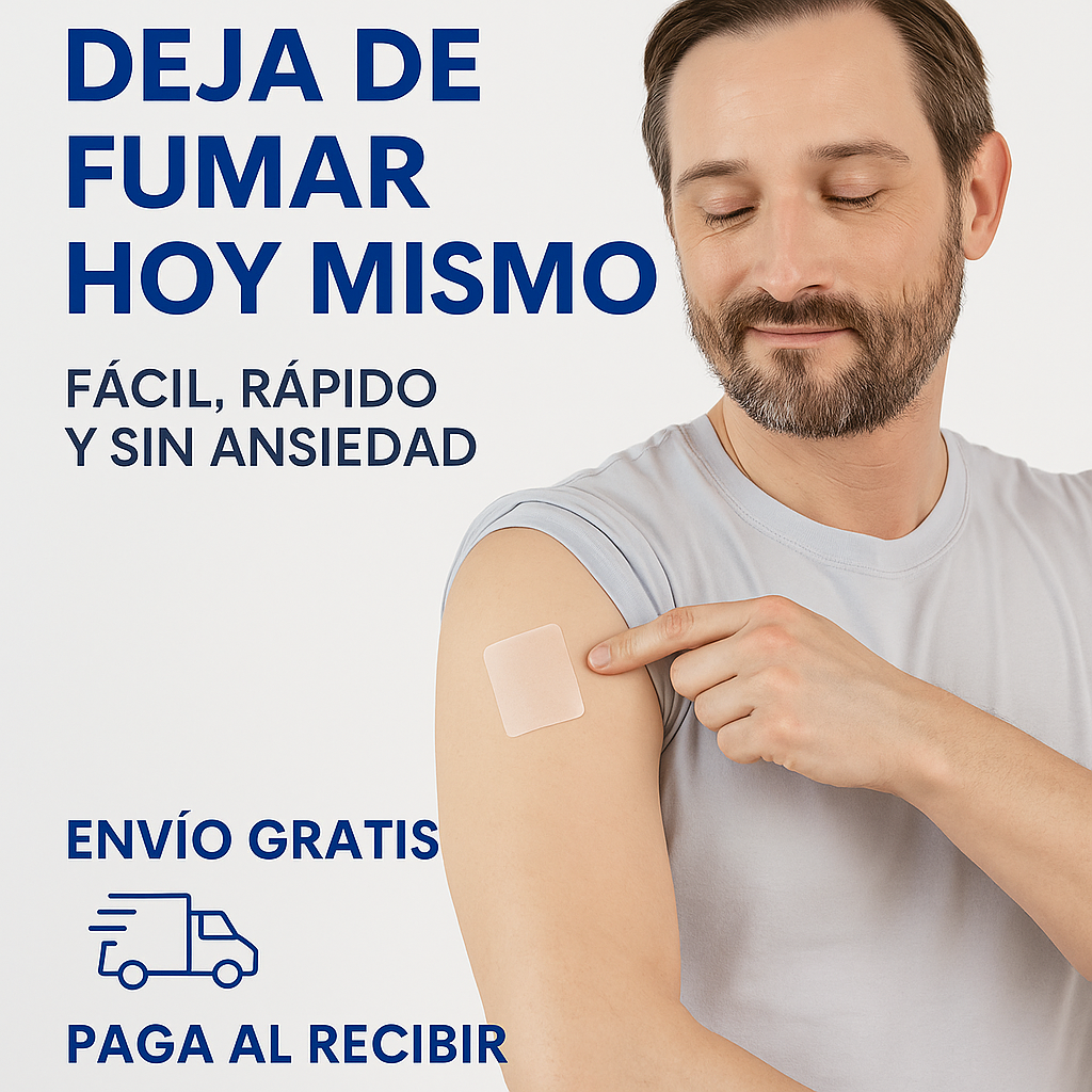 CON QUITPATCH FUMAR QUEDA ATRÁS.