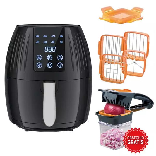 EasyChef Duo - FREIDORA DE AIRE + PICADOR DE ALIMENTOS 5 EN 1 (GRATIS)