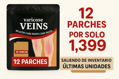 ¡DESPÍDETE DE LAS VÁRICES CON NUESTRO PARCHE INNOVADOR!