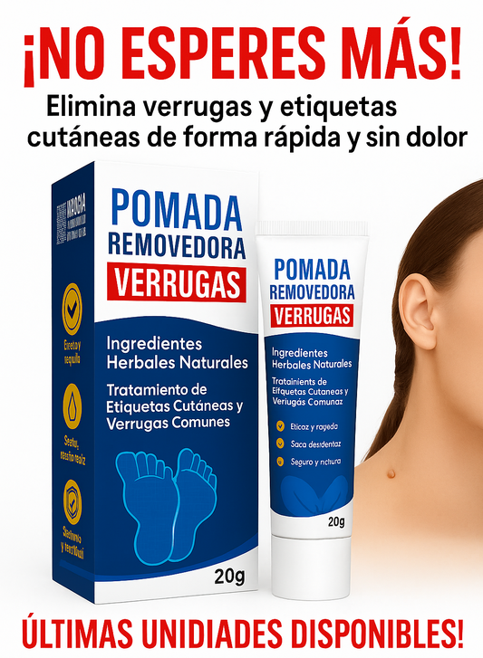Crema antiverrugas ¡Elimina las Verrugas de Forma Rápida y Efectiva!